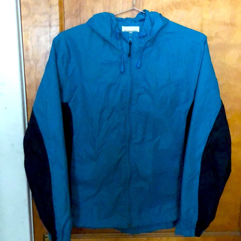 St. John’s Bay turquoise blue windbreaker